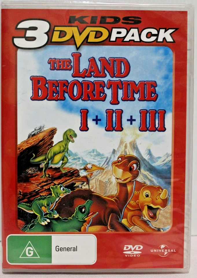 NEW The Land Before Time 1 2 3 Great Valley Adventure Giving DVD Dinosaur R2 R4 - Image 2 of 4