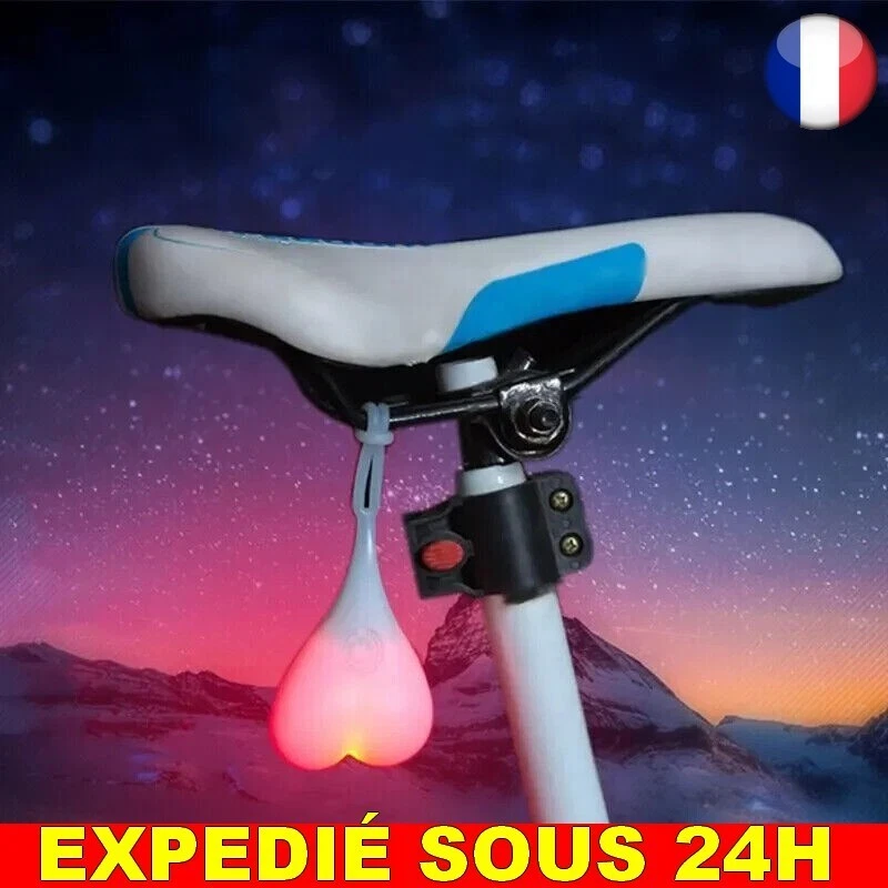 Anciens Feux Arrière Pour Vélo / Bicyclette, Couleur Rouge, état D'usage