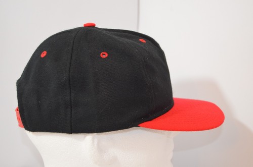 VTG Logo 7 Blank Snapback Red Black Hat Skate Surf Board Action Sports New NWOT - Imagen 5 de 9