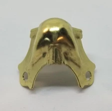 Brass Plated Trunk Corner steamer chest cap cover box antique vintage retro old