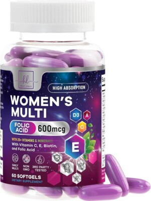 Multivitamin for Women - Vitamin A, C, D, E & - 8 B Vitamins for Energy & Immune