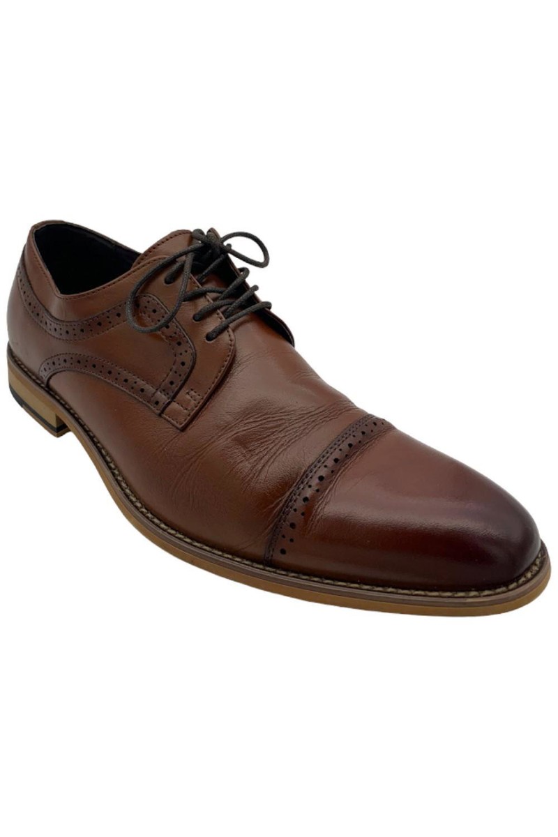 Stacy Adams Men's Dickinson Cap Toe Oxfords Cognac | eBay