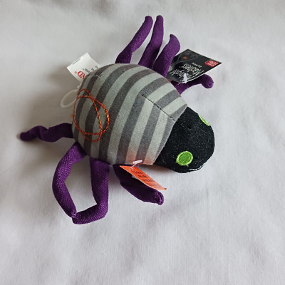 New Gund Midnight Madness Zip Along Plush 4'' Spider Pull String 319795