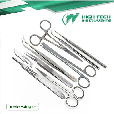 Jewelry Maintenance Repair Stainless Steel Tools Kit Craft Bead DIY Silver USA