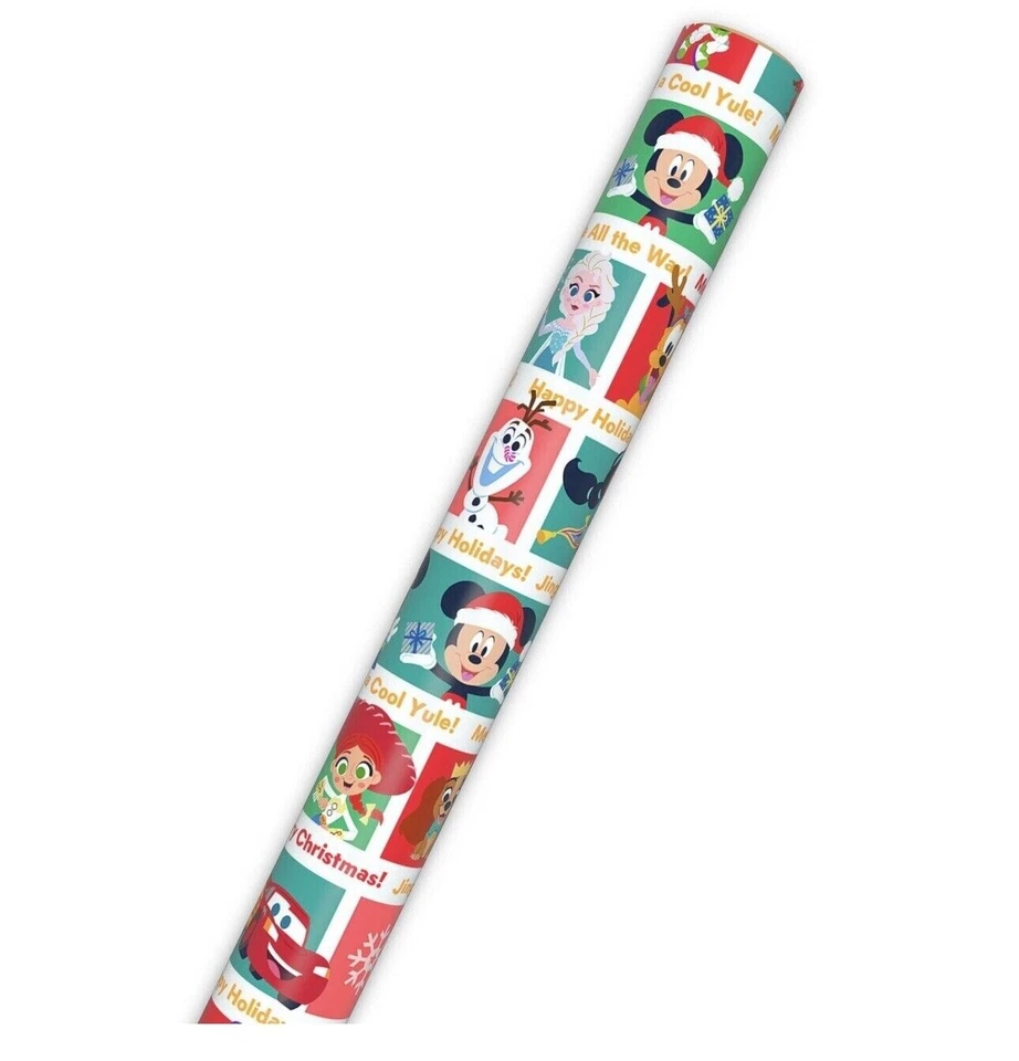 Hallmark Wrapping Paper Disney 100 Years Of Wonder Jumbo Roll Christmas 70 sq ft - Image 4 of 4