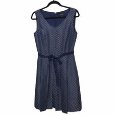 Tahari Sleeveless Tie Waist Fit & Flare Dress Size 8