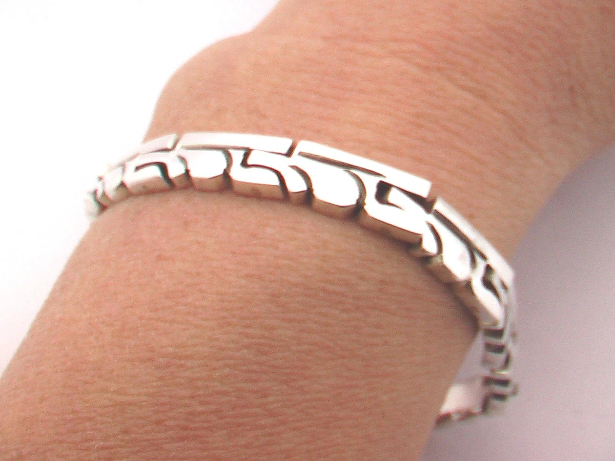 Taxco Mexican 925 Sterling Silver Bracelets. 35g 44g 7.6