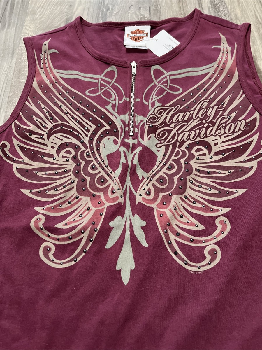 Harley-Davidson Hawaii タンクトップ Harley-Davidson Men's Kona Tiki Wave White Tank Top