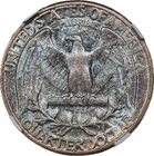 1956 Washington Quarter NGC MS67 Steel Blue Reverse Toning