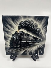 Las Vegas RAIDERS Ceramic Tile Home Decor Drink Coasters  Easel Stand