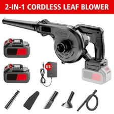 Leaf Blower Cordless Electric Blower with 2 Batteries Lightweight Leaf Blower