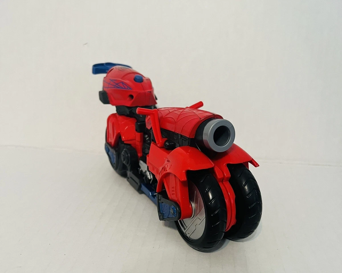 Marvel Hasbro Comics Spider Man Motorcycle Transforming Nerf Dart