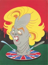 Postcard Vin (1) Margaret Thatcher #9251 UP (Oversized) (#567)