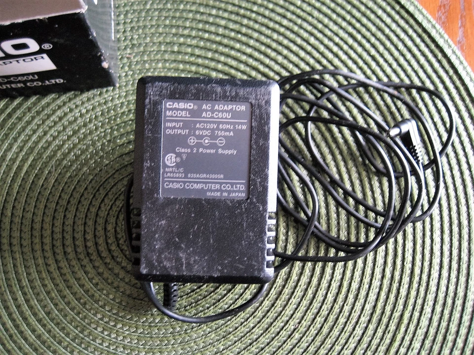 CASIO AC POWER SUPPLY CHARGER ADAPTER model ad-c6ou output 6 vdc - Image 3 of 3