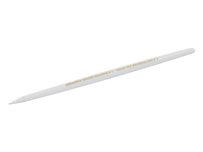 Kosmetik Brush Handle #3 Punkt fein Weiß
