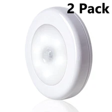 LED Motion Sensor Closet Light Battery Powered Indoor Wall Cabinet Night Light