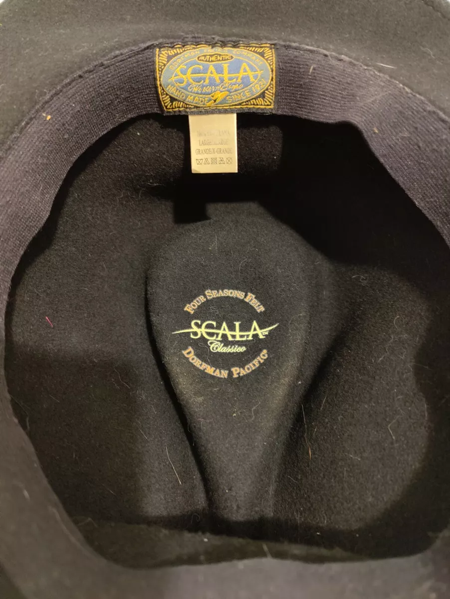 Scala Cowboy Hat Authentic Western Style Wool Dorfman Pacific Co