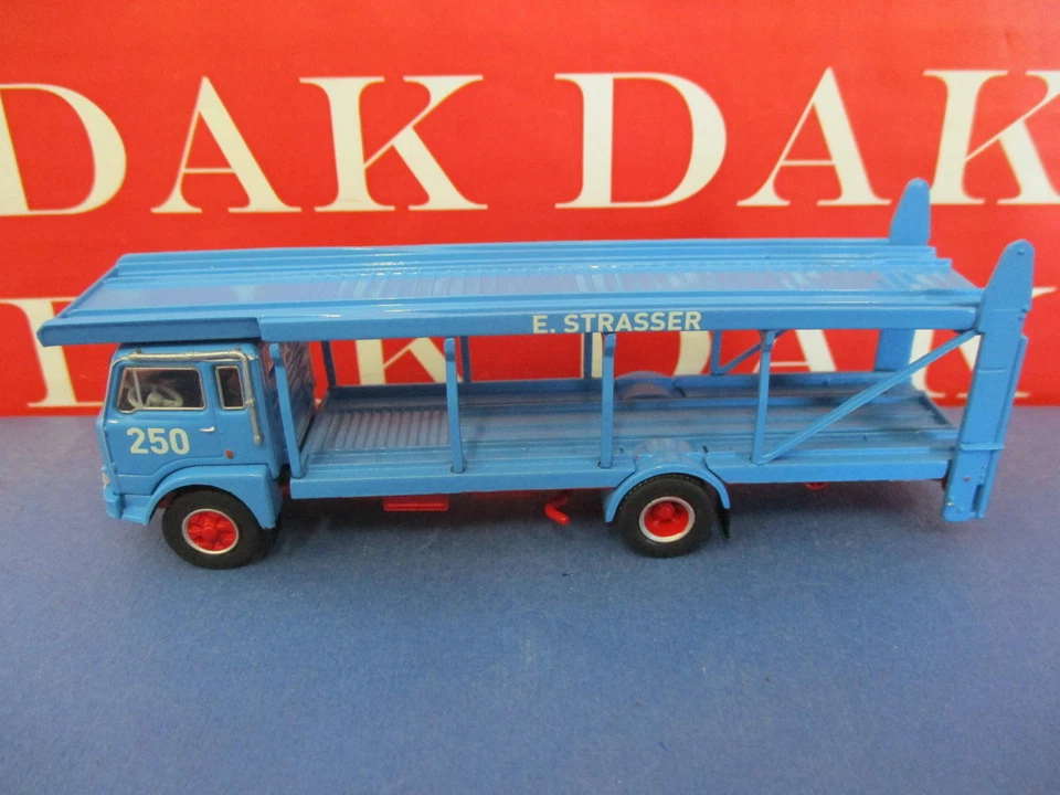 1/87 Modellino Camion Truck Fiat 640 Bisarca Autotrasporti Strasser by Brekina - Immagine 2 di 4