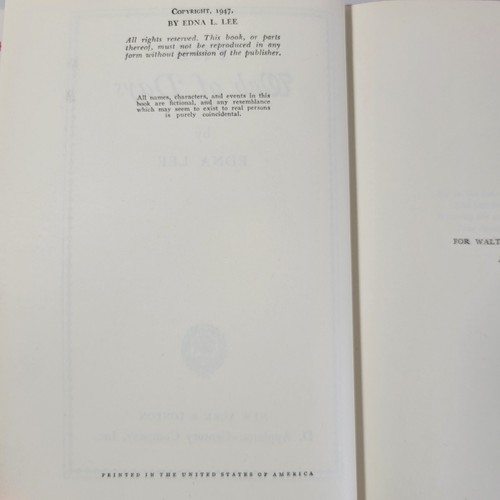 The Web Of Days By Edna Lee 1947 Hardcover Book Club Ed. VTG Romantic Novel DJ - Picture 5 of 24