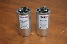 Titan HD Round Run Capacitors PRCFD355A 35/5 440-370V Made In USA (QTY 2)