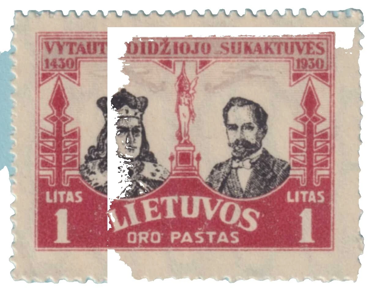 Mint Hinged Air Mail Lithuanian Stamps