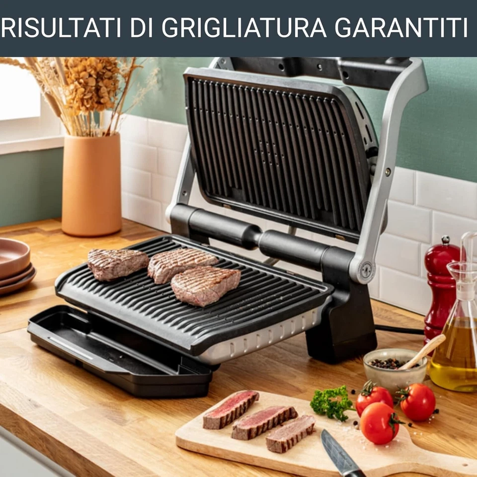 Bistecchiera Elettrica Rowenta GR722D Optigrill + XL con 9 Programmi - Immagine 3 di 4