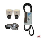 2 X IDLER PULLEY + TENSIONER + ACCESSORY BELT FOR CHRYSLER 300C 2005-2010 3.0crd