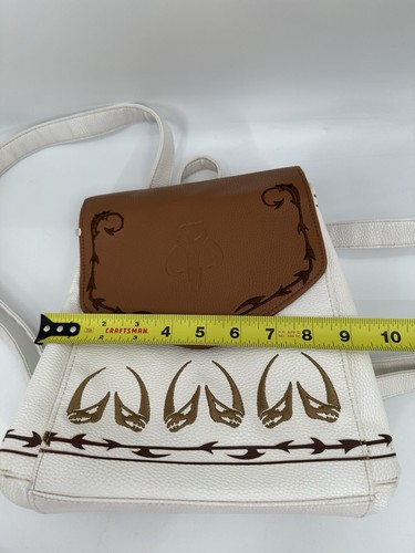 Danielle Nicole Disney Star Wars Mandalorian Mini Backpack White With Embroidery - Picture 9 of 9
