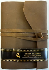 Handmade Genuine Leather Bound Journal Notebook Plain Matt Paper 110 Pages NEW 