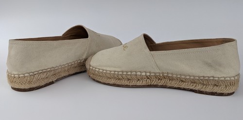 CELINE Paris Womens Canvas Espadrilles in Ivory Size 37 EU | 7 US | 4 UK - Picture 12 of 13