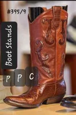 6 Pair #395/9 Tru-Shape tm 2 Pc. Boot Stands, 9" Polly Products Made in the USA