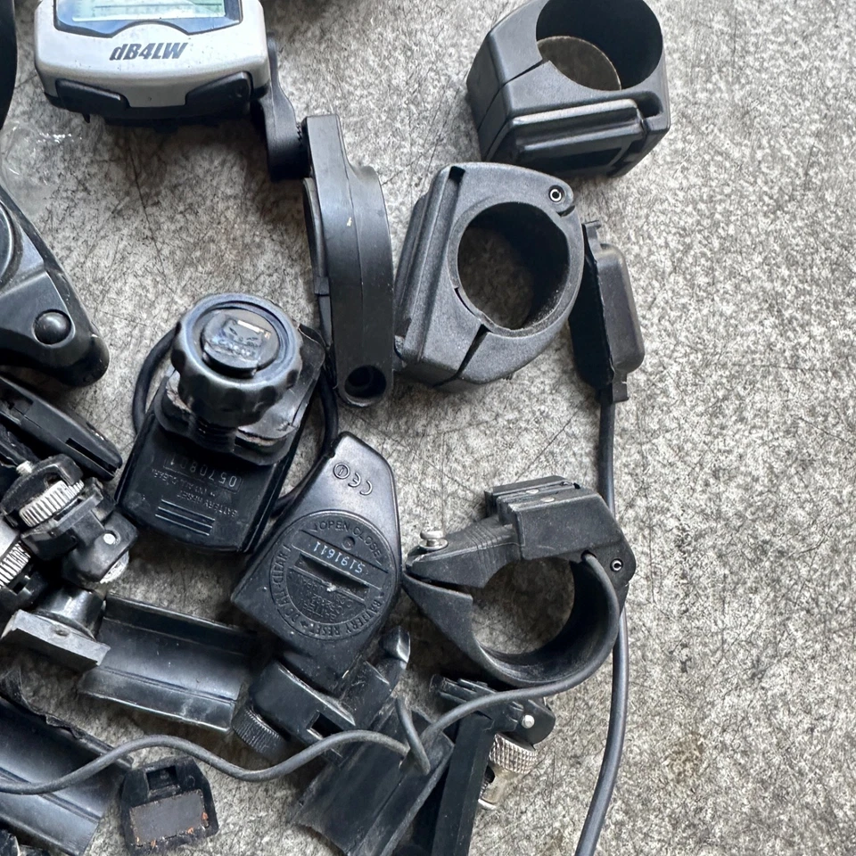 Lot of Vintage Bike Computers w/ Sensors, Mounts, & Spoke Magnets FOR PARTS - Image 4 of 4