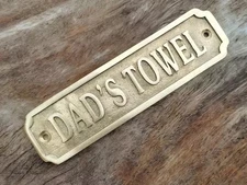 Customized classic brass sign Nautical signs and plaques - Heavy duty 3D sign