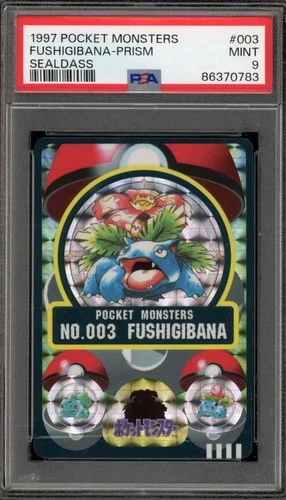 Pokemon Bandai Sealdass Venusaur (Fushigibana) Japanese Prism #003 PSA 9 Mint