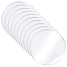 30Pcs Nastro Adesivo Cerchio Doppia Faccia 2.36"x2.36" per Acrilico Trasparente