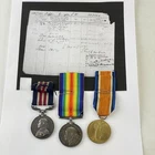 WW1 Military Medal Trio 11539 T Gudgeon HQ 106th Brigade Royal Field Artillery