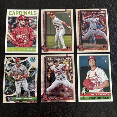 2025 Topps St Louis Cardinals Rookie Lot Chrome, Heritage, Archives RC 6 Cards