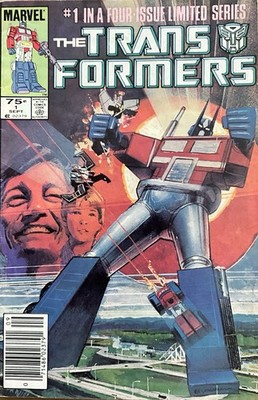 Transformers #1 Marvel Comics 1984 Newsstand Edition Optimus Prime 1st Issue