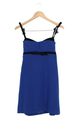 ADOLFO DOMINGUEZ Abendkleid Damen Gr. 36/S Blau Elegant Cocktailkleid
