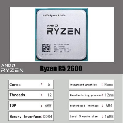 Desktop CPU 6 Core 12 Thread 3,4GHz AM4 Sockel DDR4 ohne Grafik gebraucht