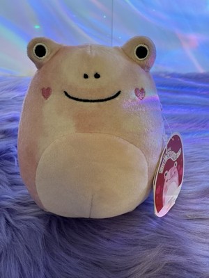 NWT Squishmallow Fanina Pink Frog Heart Cheek 5'' Kellytoy soft plush Easter NWT