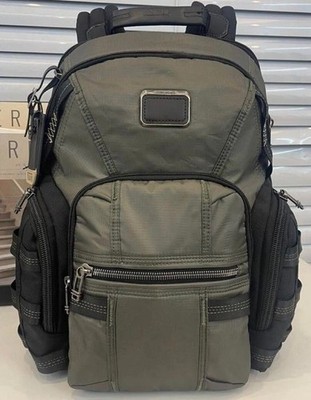   NEW TUMI Alpha Bravo Navigation Backpack 232793 Khaki Green Laptop Bag