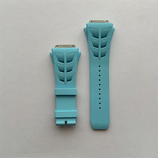 Blue Rubber Watch Strap For Richard Mille RM 35 03 Fast Delivery - FedEx to USA