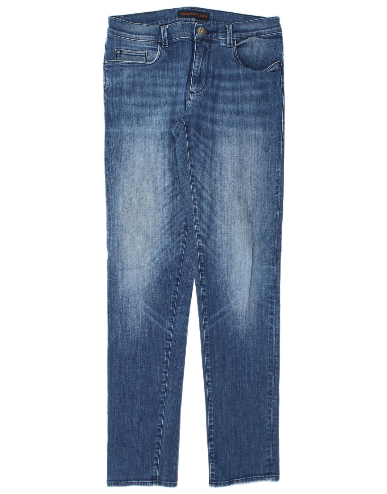 TRUSSARDI Mens Slim Jeans W30 L34 Blue CO08