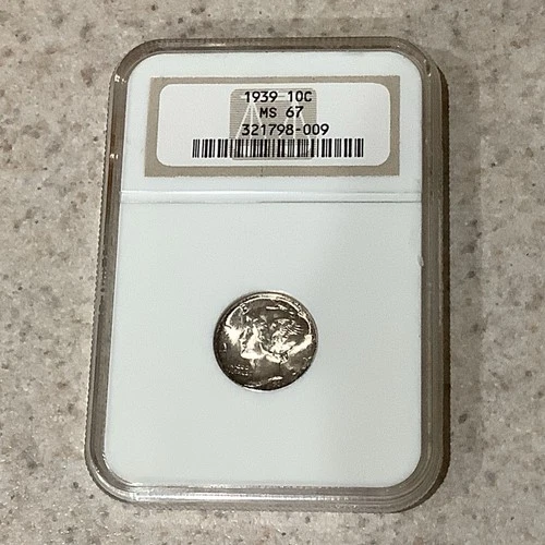 1939 Mercury Dime NGC MS 67 “Old Holder”