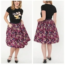 Unique Vintage Gremlins Mogwai Rules Print Jayne Swing Plus 2X Skirt
