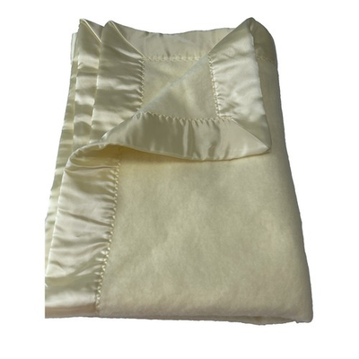 #ad Vintage Chatham North Star Blanket Baby Yellow Satin Trim Baby Crib Toddler $59.99