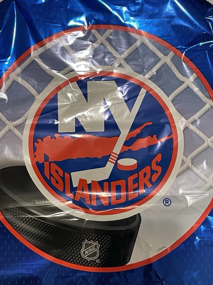 Globo Mylar de los New York Islanders NHL Hockey Deportes Fiesta Decoración Lámina de 18" Foto 2 de 3