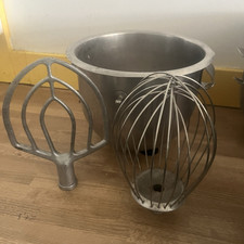 30quart Dough Mixer Bowl with Wire Whisk & Flat Beater Paddle