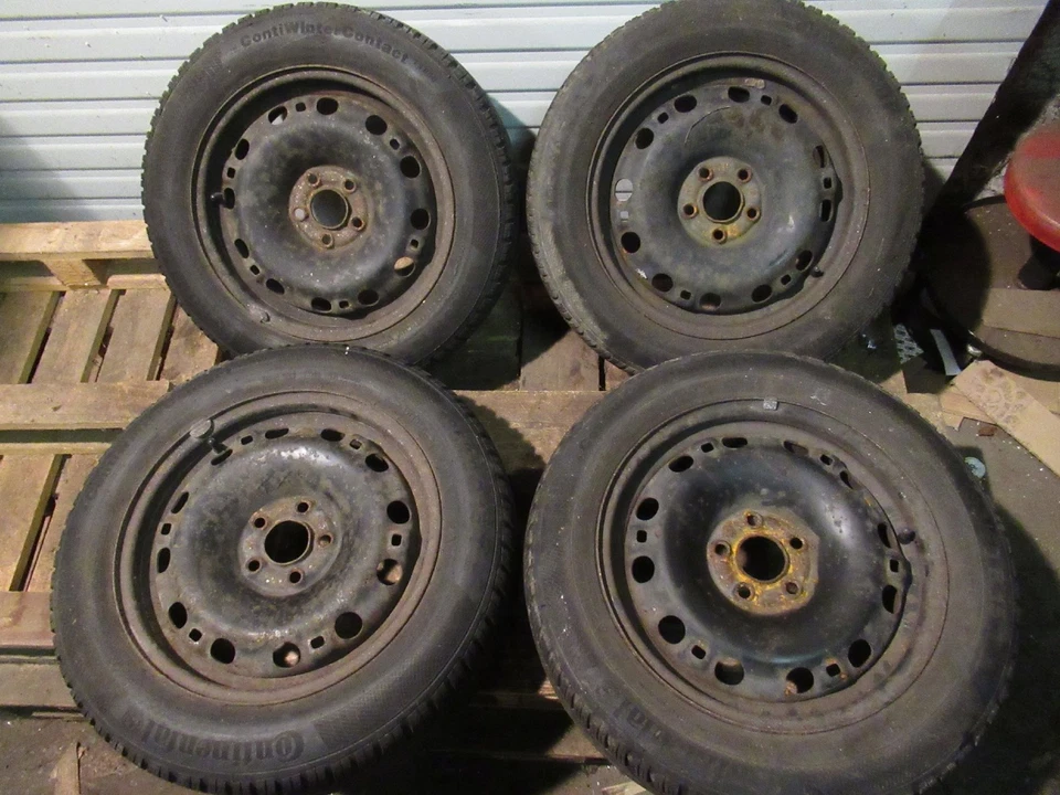 7mm Winterräder VW Polo 9N 6R Fun Cross Rapid Ibiza 185/60 R15 6Jx15 ET38 5x100 - Bild 1 von 4